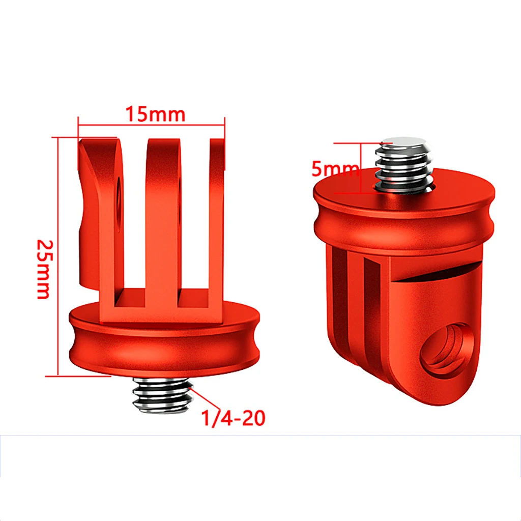 1/4 Inch Screw Tripod Adapter Mount Holder for GoPro 12 11 10 9 8 Insta-360 One X X2 X3 Camera Accessories