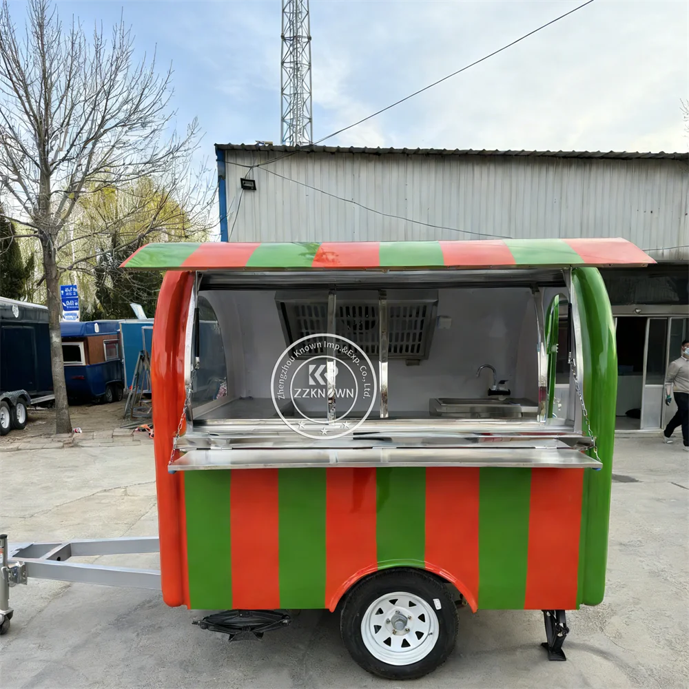 

Fully Equipped Food Trailer Mobile Pizza Hot Dog Truck Street Concession Portable Mobile Food Trailer Truck For Street Vending