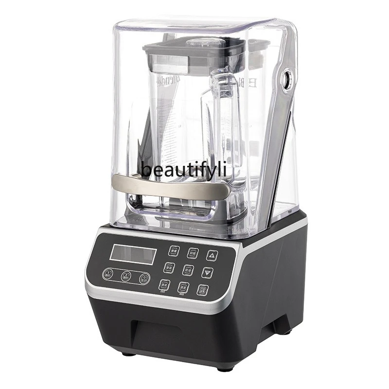 

Smoothie machine Commercial milk tea shop Silent with cover Automatic shaved ice crusher High horsepower, smoothie machine