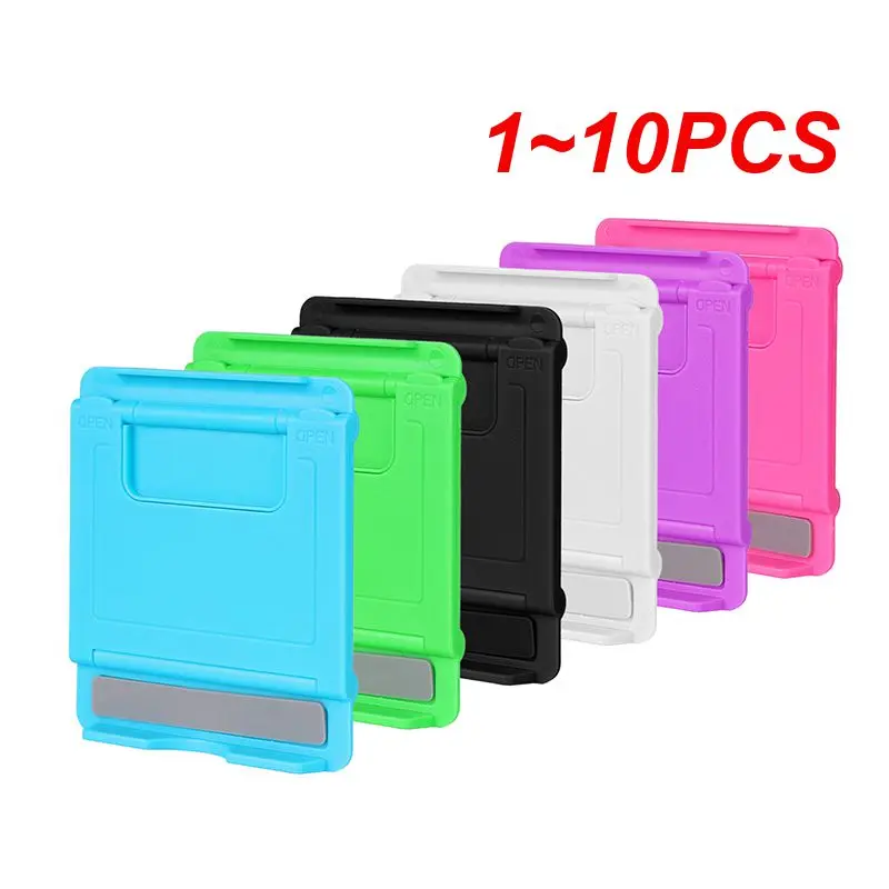 1~10PCS Universal Foldable Tablet Holder ABS Adjustable Angles Desktop Stand Support For Ipad Mobile Phone 6 Optional