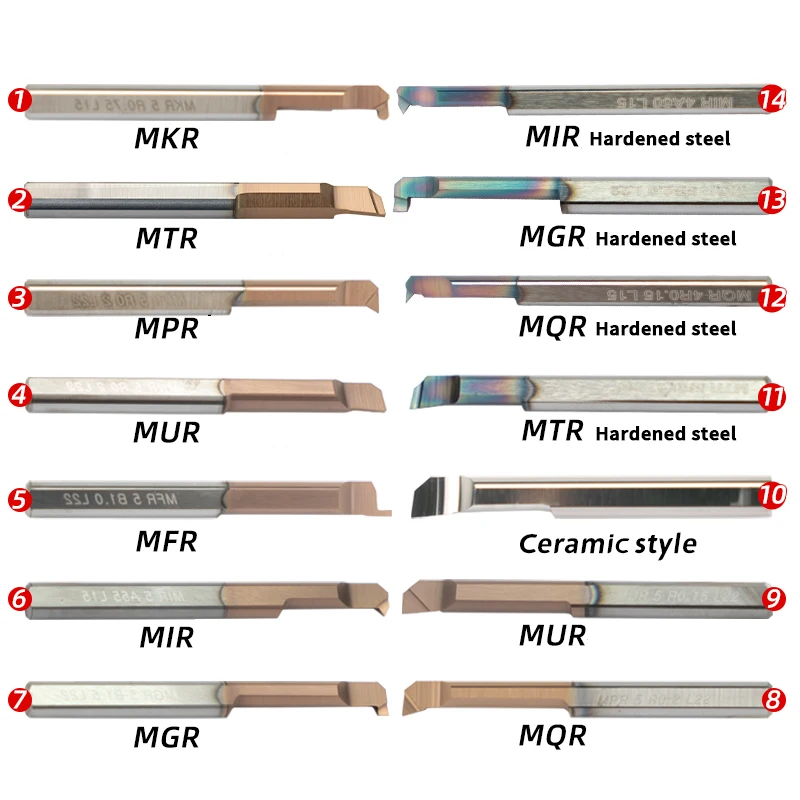 MUR MPR MQR Small Bore Boring Tool Carbide Micro Diameter Internal Copying boring Tool Tungsten steel alloy shockproof tool bar