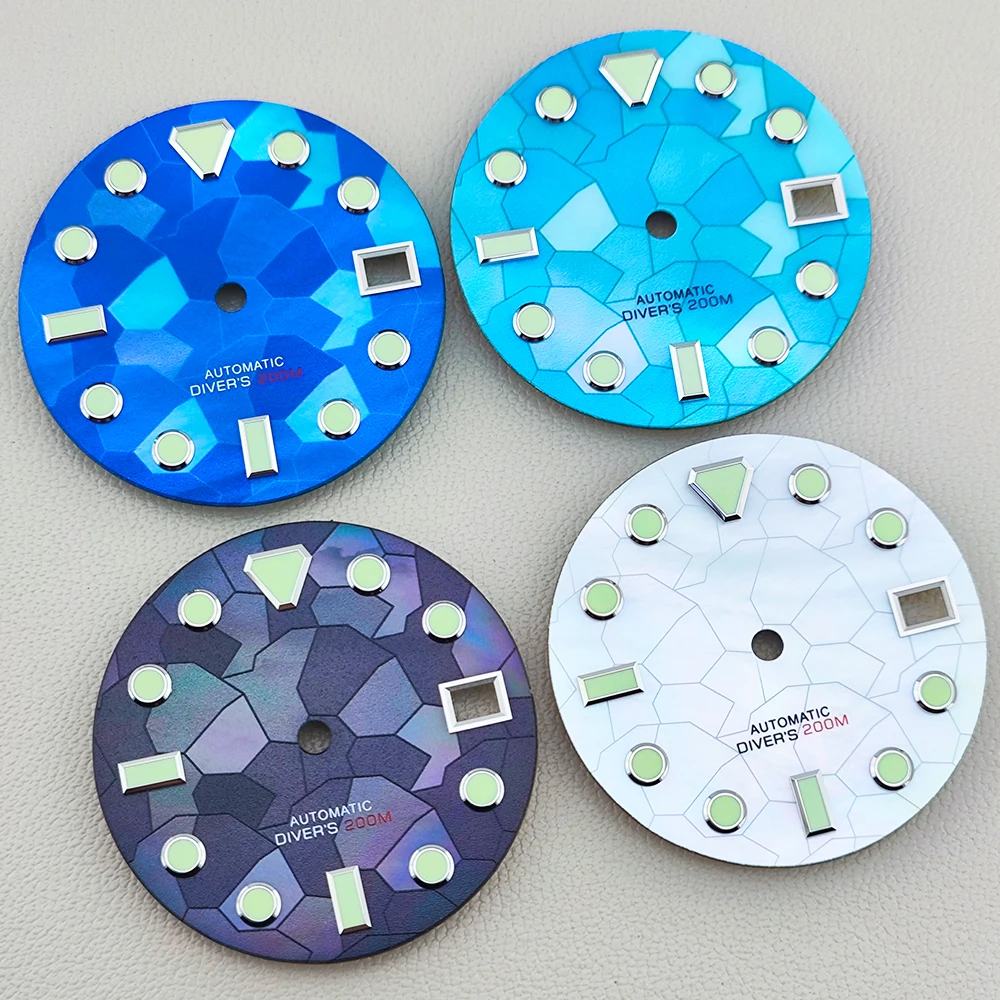 NH35 dial 28.5mm dial Mother of Pearl Fragment Pattern dial suitable for NH35/NH36 movement watch accessories