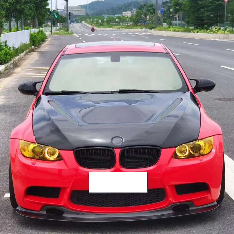 اكسسوارات السيارات M3 E92 ترقية GTS نمط محرك اغطية بونيه ألياف الكربون هود لسلسلة BMW-3 2007-2012 #3