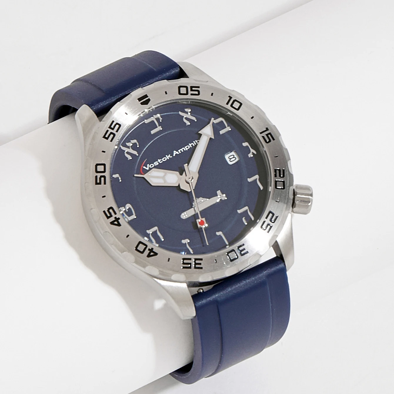 Imagem -02 - Vostok-relógios Mecânicos de Luxo Masculino Relógio de Pulso Automático Impermeável Design Europeu Amphibia Russo