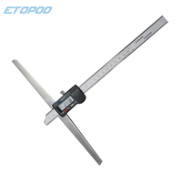 0-200X150MM High Accuracy Digital depth gauge caliper long Extended Bridge lengthening basal plane Measuring Tool