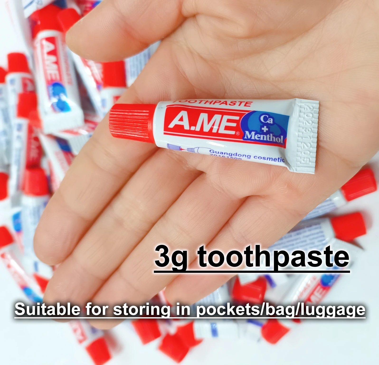 Free Shipping Small Size 3g/6g Independent Pack Cleaning Teeth Personal Care Hotel Travel Toothpastes Wholesale