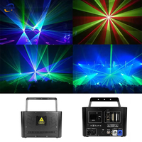 RGB Animation 15W Laser Projector With Flight Case Bluetooth APP, ILDA FB4 DMX Control Disco Party Wedding Christmas Stage Light