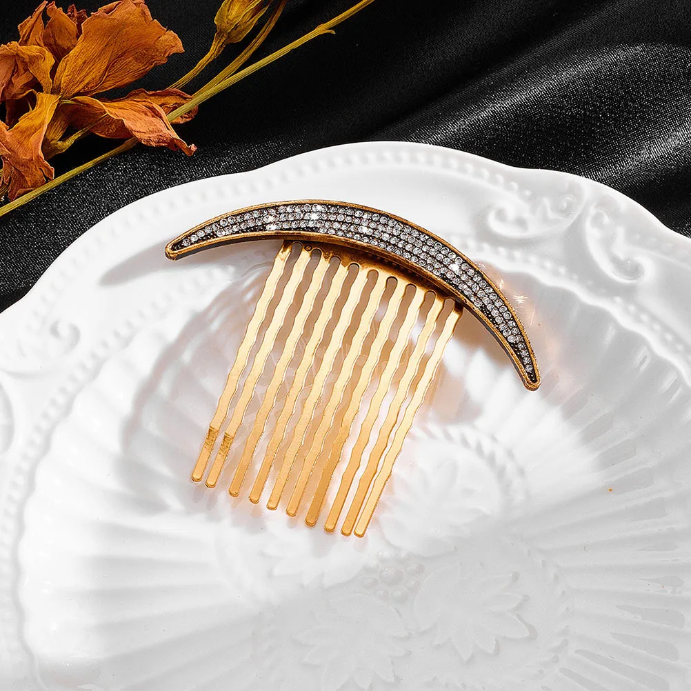 

1 set 1 Set Vintage Decor Set Exquisite Alloy Hair Side Comb Clip For Wedding Party Carnival Stylish Hair Accessories