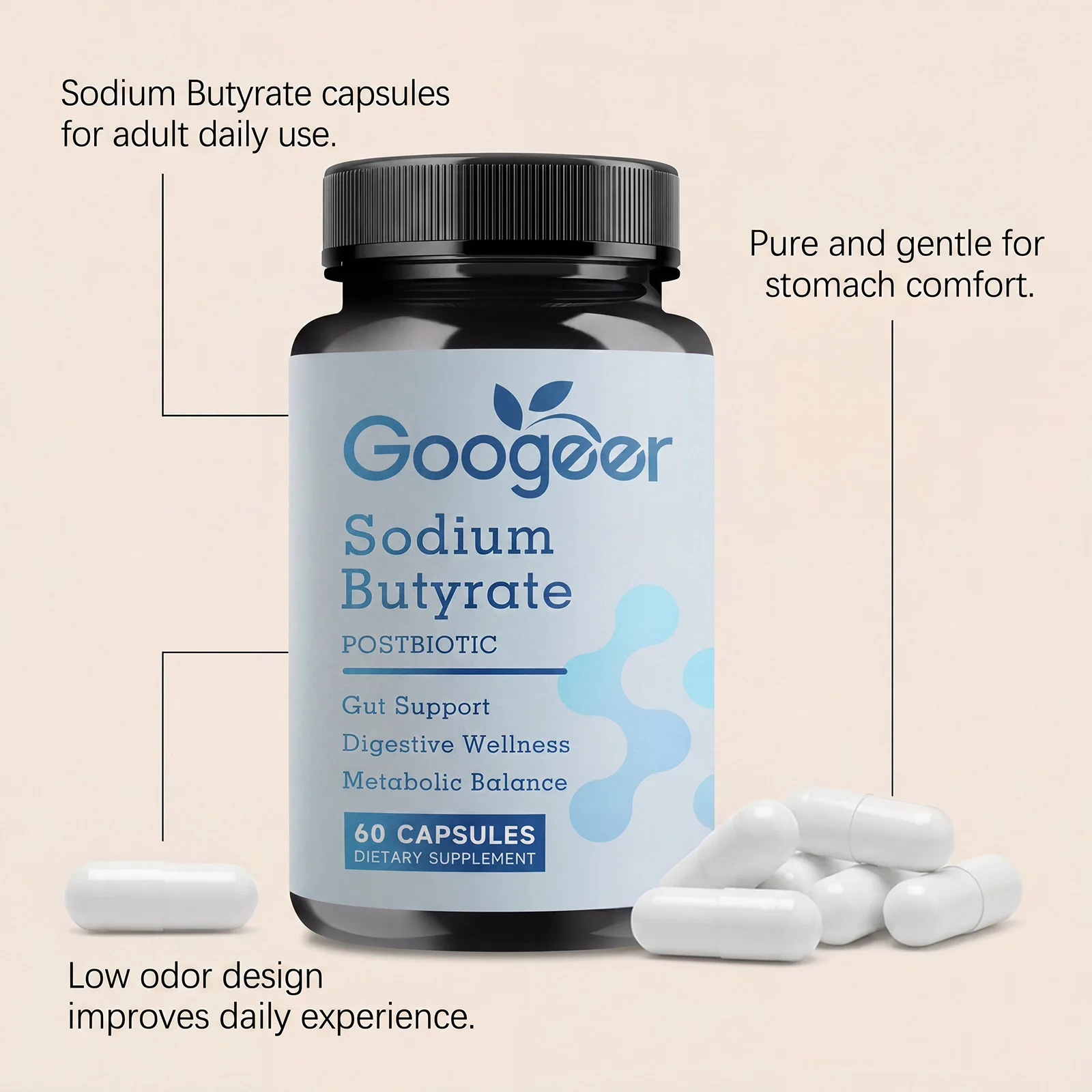 Gut Health Capsules For Men Women Improve Digestion Reduce Gas Discomfort Intestine Balance Digestive Support Supplement