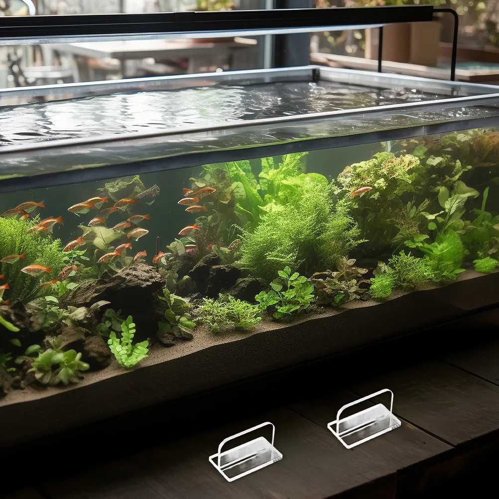 

6Pcs Aquarium Lid Handle Fish Tank Cover Clear Acrylic Replacement Grip Practical Fish Tank Cover Parts Aquarium Lid Handles