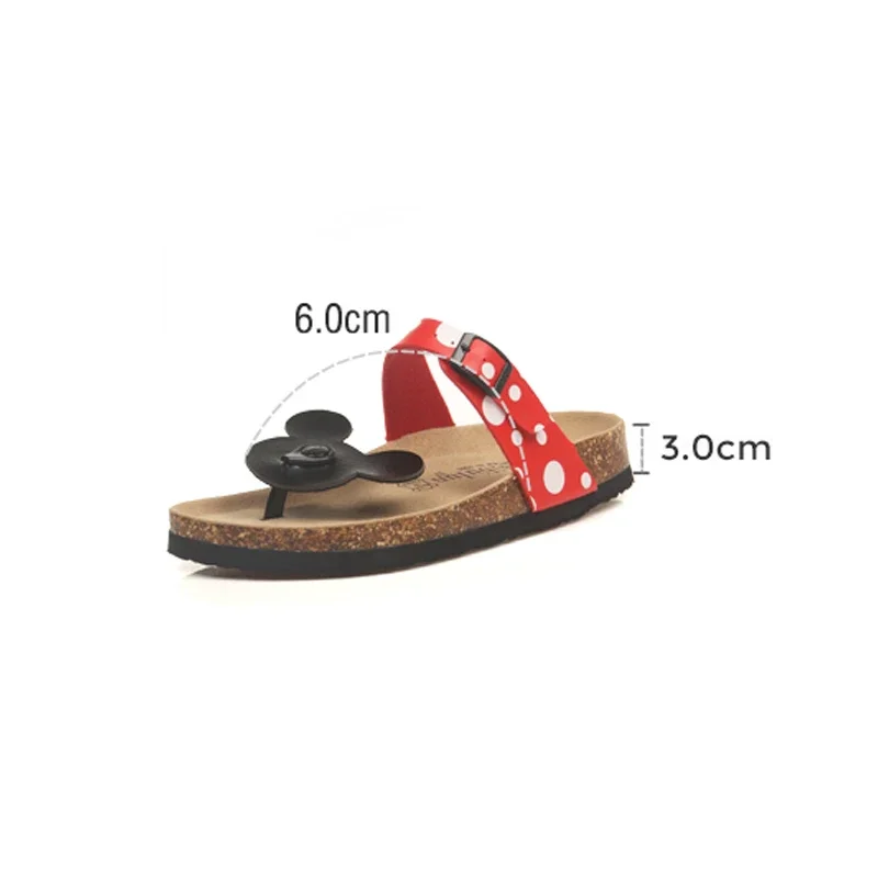 Disney Mickey Minnie Women Flip Flops Cartoon Fashion Summer Beach Slipper Men Casual Breathable  Antiskid Beach Sandals Slipper