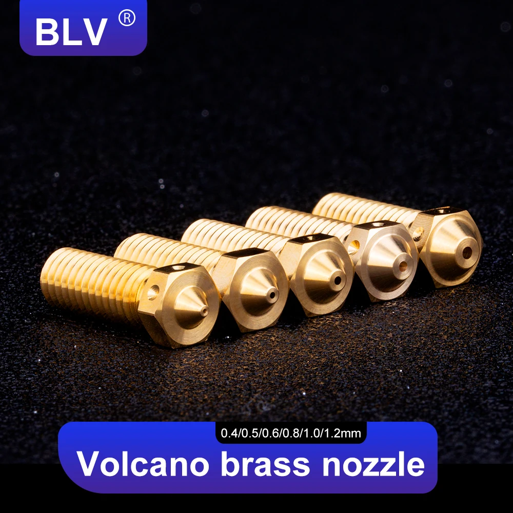 BLV® Top Quality Brass Volcano Nozzle For 3D Printers Hotend For Volcano Hotend M6 rapido hotend CHC pro hotend Kit