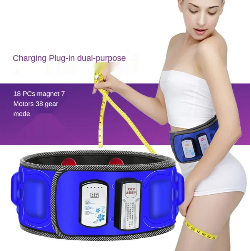 8 Motors X8 X7 Slimming Belt Massage Electric Vibrating Waist Exercise Leg Belly Fat Burning Abdomen Massager For Body Building