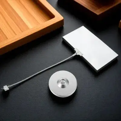 Очень большая HD 4-кратная лупа для чтения, белый свет, линза Френеля, регулируемый шланг, настольная черная подставка для увеличительного стекла, стол для рукоделия