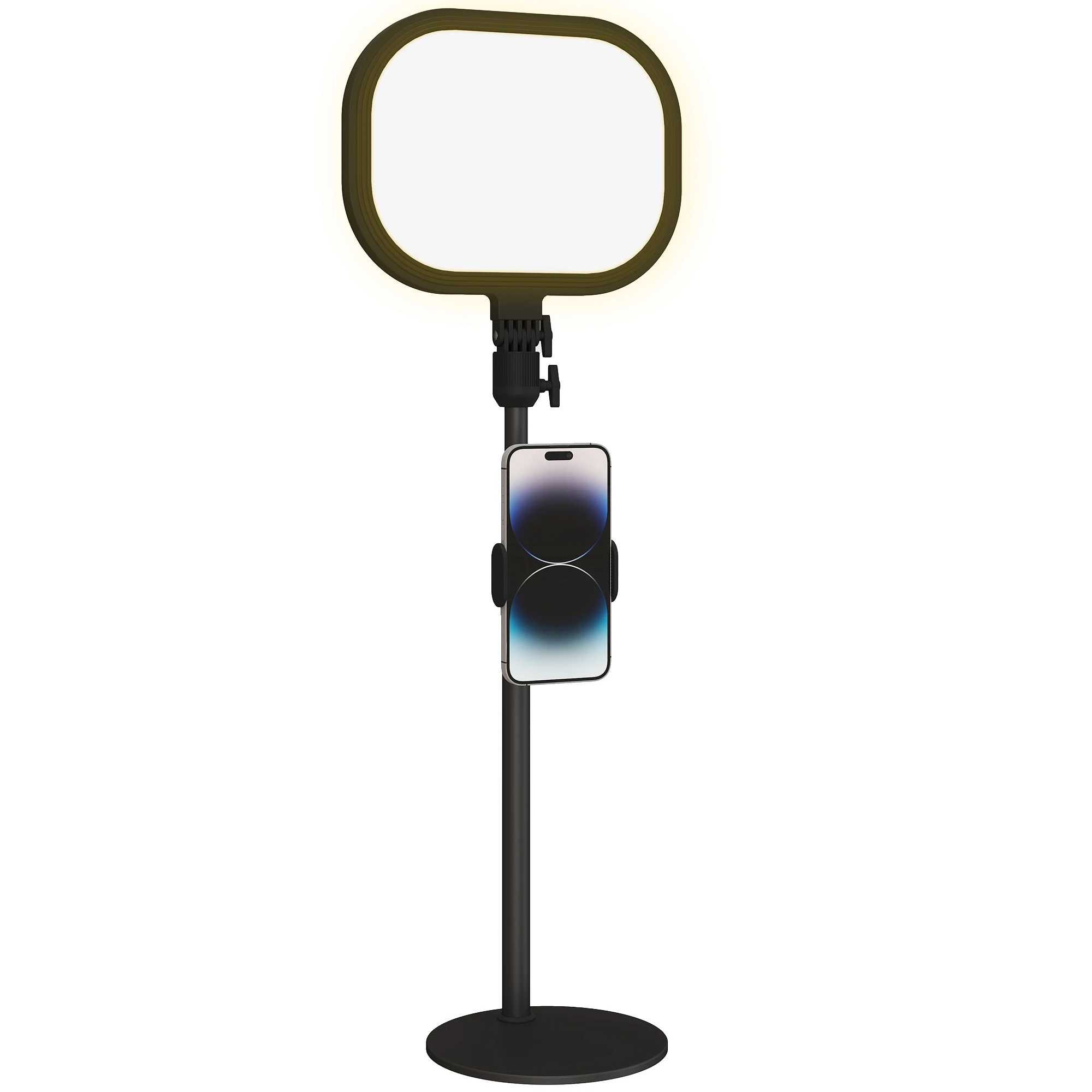 LED bedside lamp, 10 dimming levels, 5 colors, memory function, metal, black