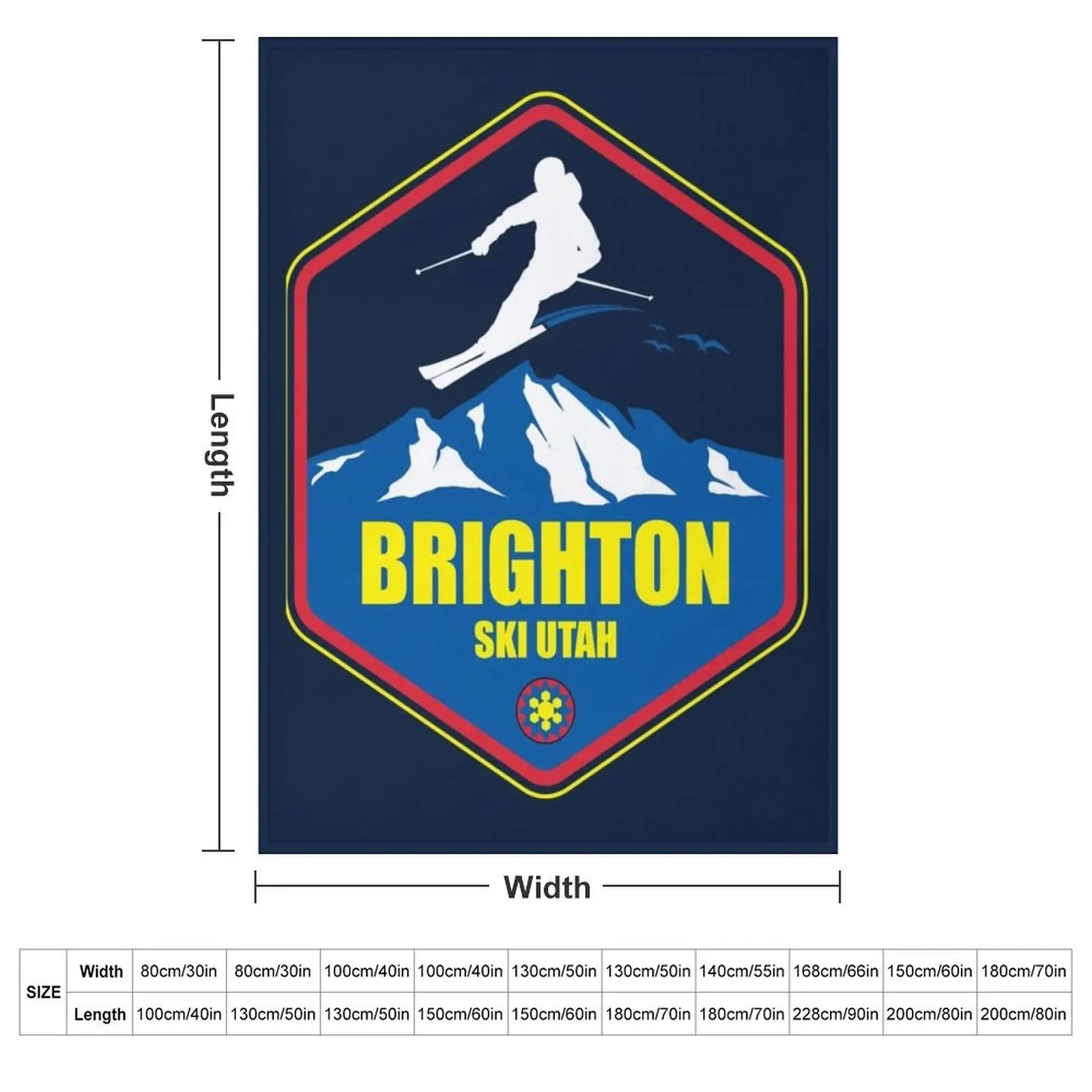 Brighton Utah Ski Resort Skiing Throw Blanket Blankets For Bed Retros Extra Large Throw for sofa Multi-Purpose Bed Blankets