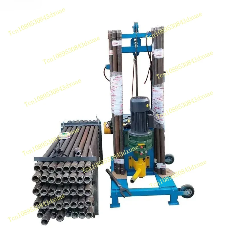 Fully automatic 100m civil drilling rig remote control lifting water well drilling rig