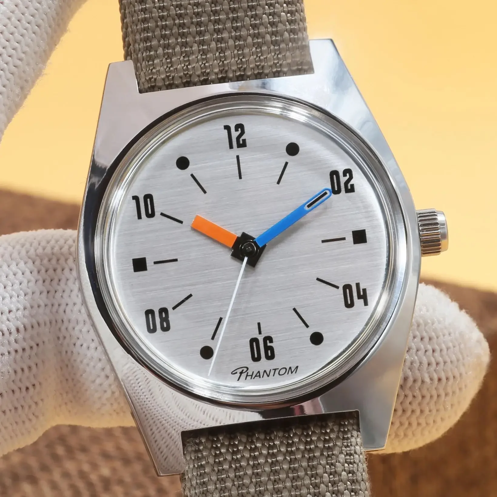 PHANTOM 7120 手巻き機械式腕時計 メンズ 36mm レトロ ビジネス 