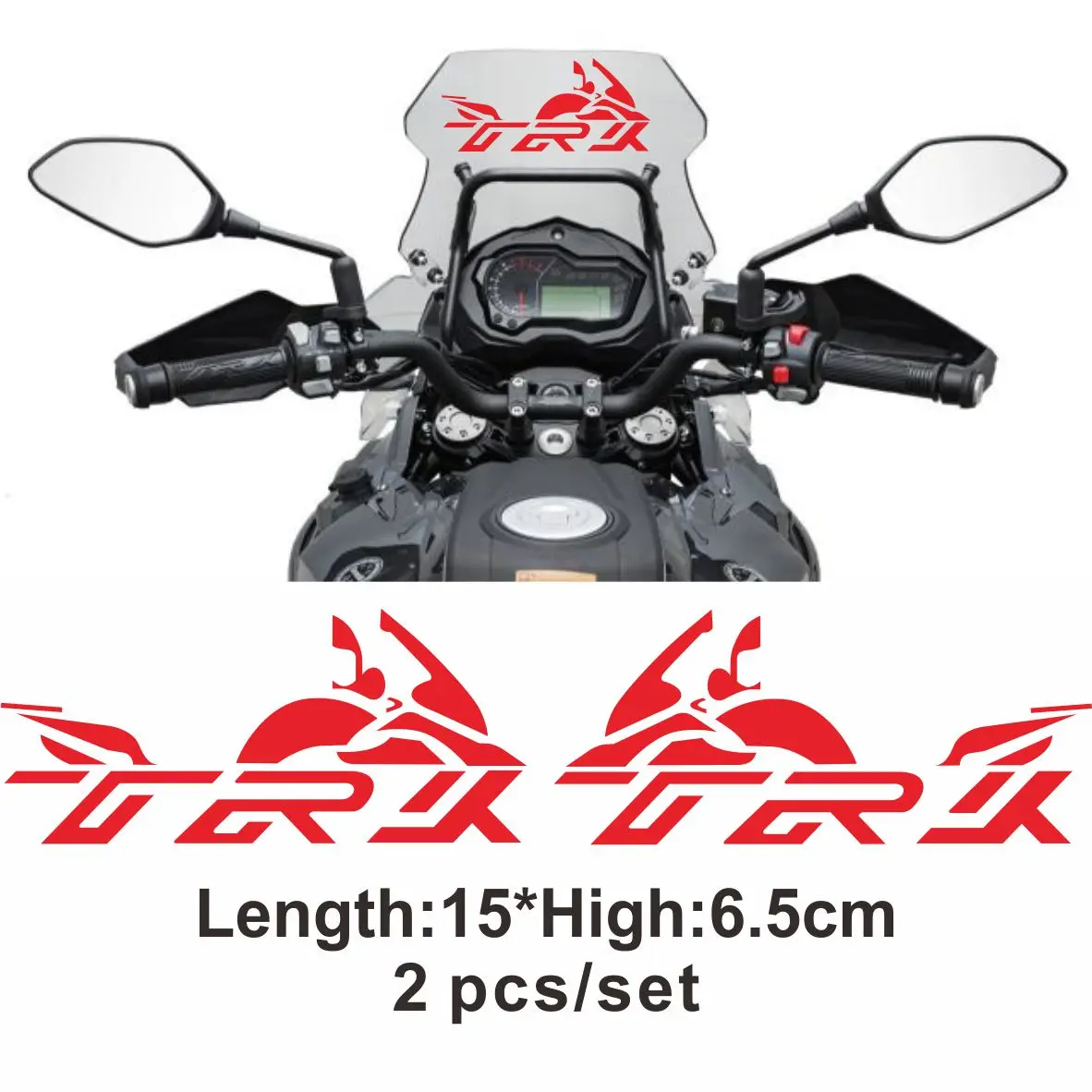 New For Benelli trk 502 TRK 502 TRK502 Motorcycle stickers Badget reflective waterproof rabbit LOGO stickers helmet car stickers