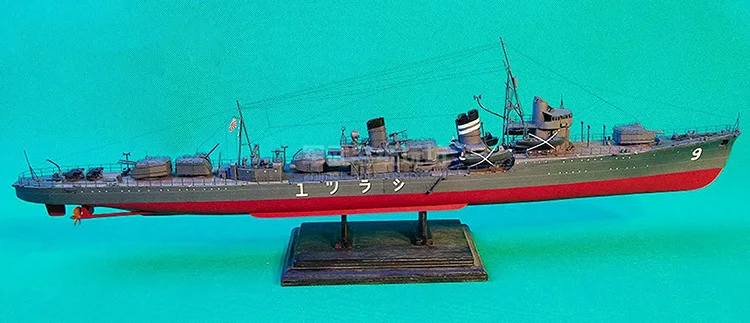 1/200 IJN Shiratsuyu Destroyer Paper Model Warship Manual DIY Handmade Papercraft - Image 4