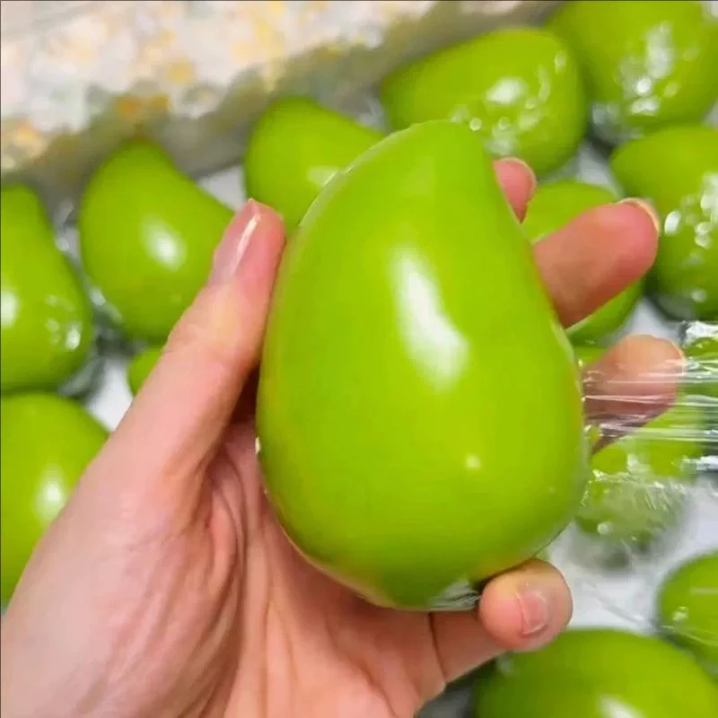Mango Crunchy Squishy Color-Changing Handmade Ball Fidget Toy Round Blocks Filled ASMR Sensory Decompression Squeeze Toy Gifts