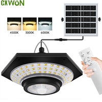 Solar Pendant Light Outdoor Indoor 228LED Shed Light with Motion Sensor 5 Lighting Modes Waterproof for Inside House Gazebo Lamp