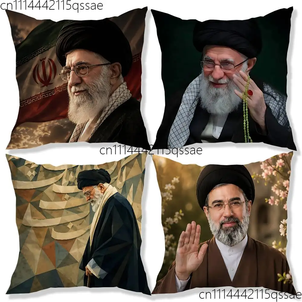 For RIP Ali K-Khamenei Iran Pillow Case Square Bedroom Sofa Leisure Comfort Cushion Car Home Decoration