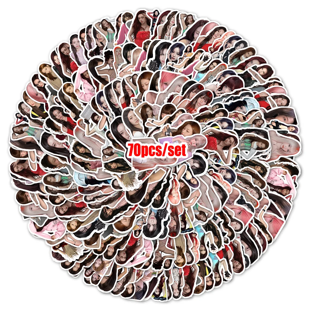 50Pcs Multi Use Waterproof KPOP Stickers Cartoon Idol Collection Decals Cute Adhesive Stickers