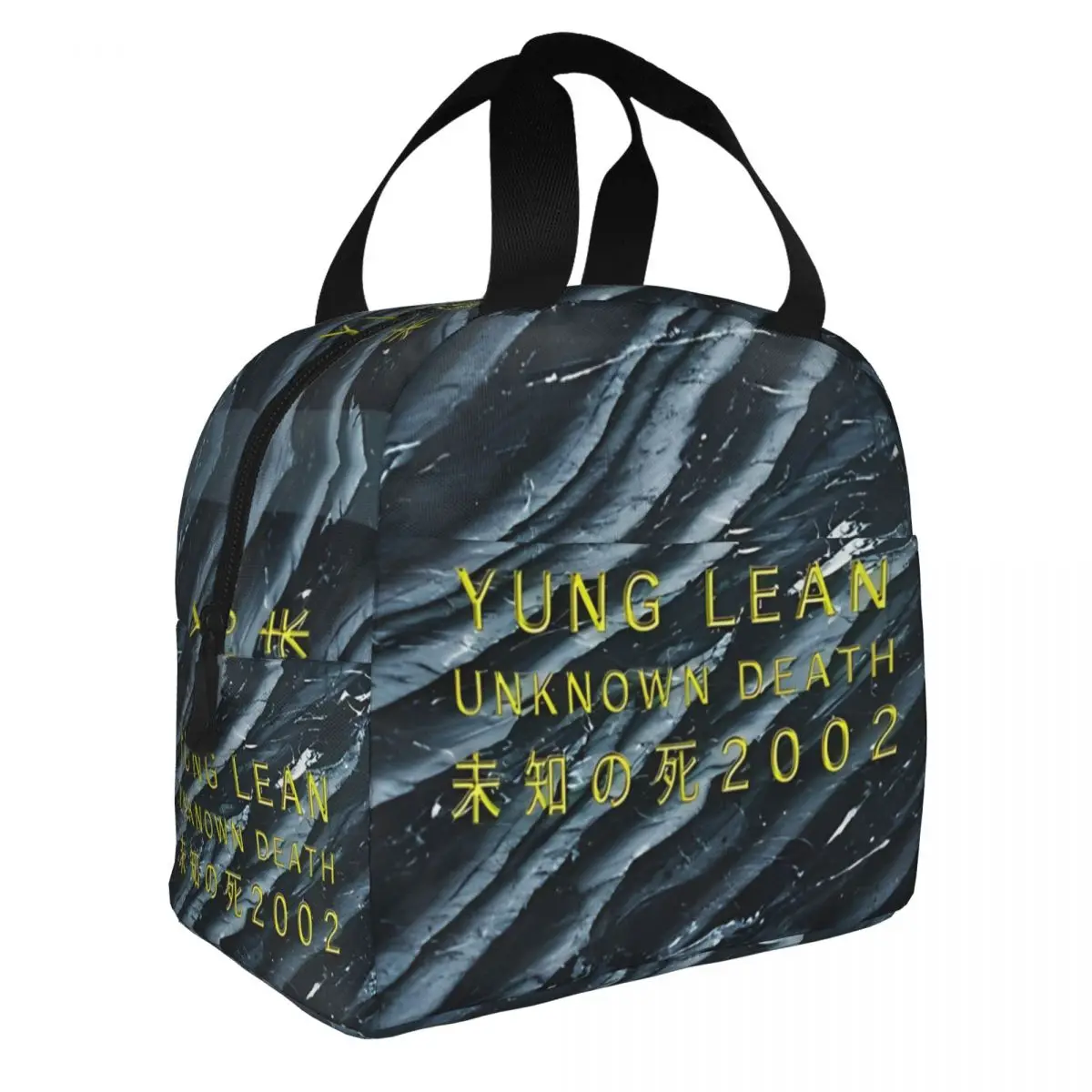 Yung Lean Unknown Death 2002 Insulated Lunch Bag Thermal Bag Reusable Album Tour Leakproof Tote Lunch Box Food Bag College