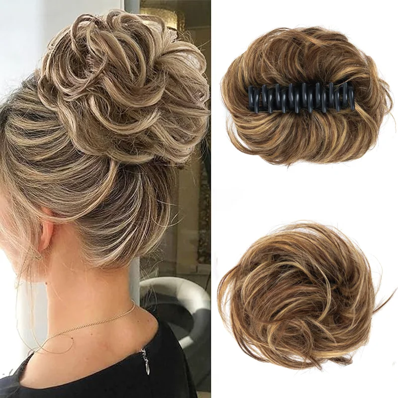 

Поджатые части волос грязные булочки реальные человеческие булочки для волос мягкие волнистые CURLY CHIGNON безопасный скреп когтей в булочки SCRUNCHIES для женщин