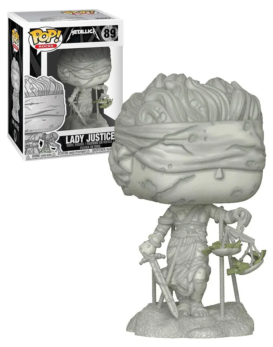 FUNKO POP Metallica Lady Justice 89 # ตกแต่งรูปที่ทำด้วยมือ