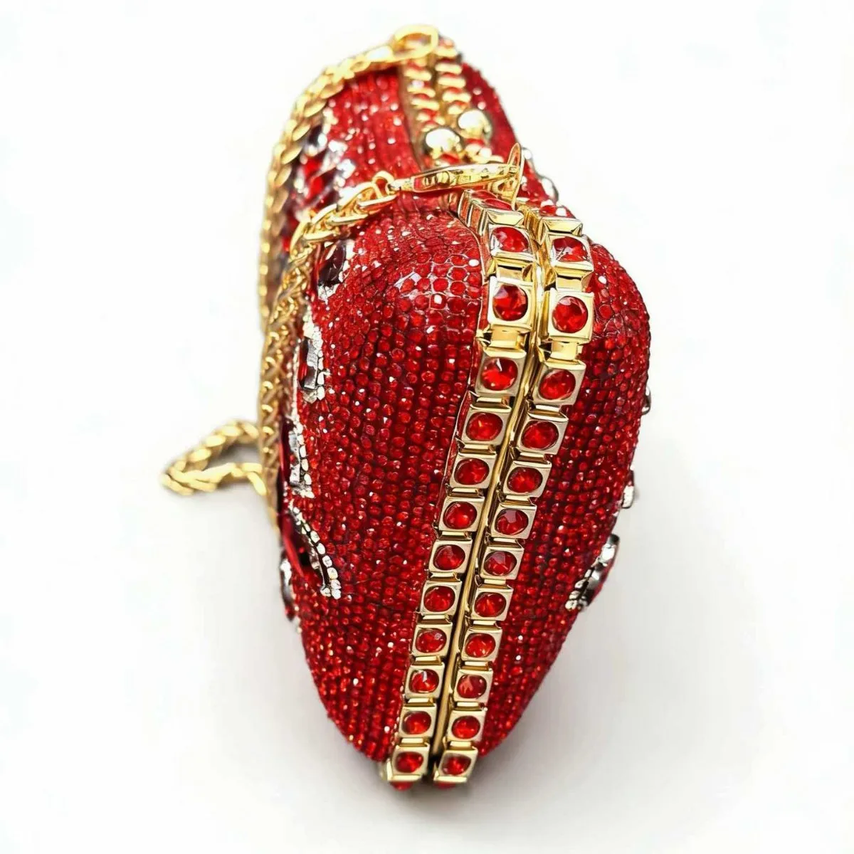 Peacock double-sided diamond-encrusted clutch bag, European and American e-commerce style single shoulder messenger evening bag