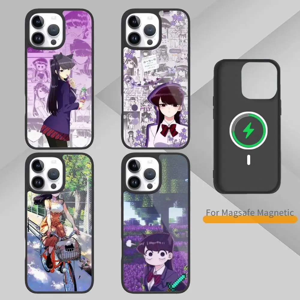 

K-Komi Cannot Communicate Phone Case For iPhone17,16,15,14,13,12,11 Plus,Pro Max Magnetic For Magsafe Wireless Charging