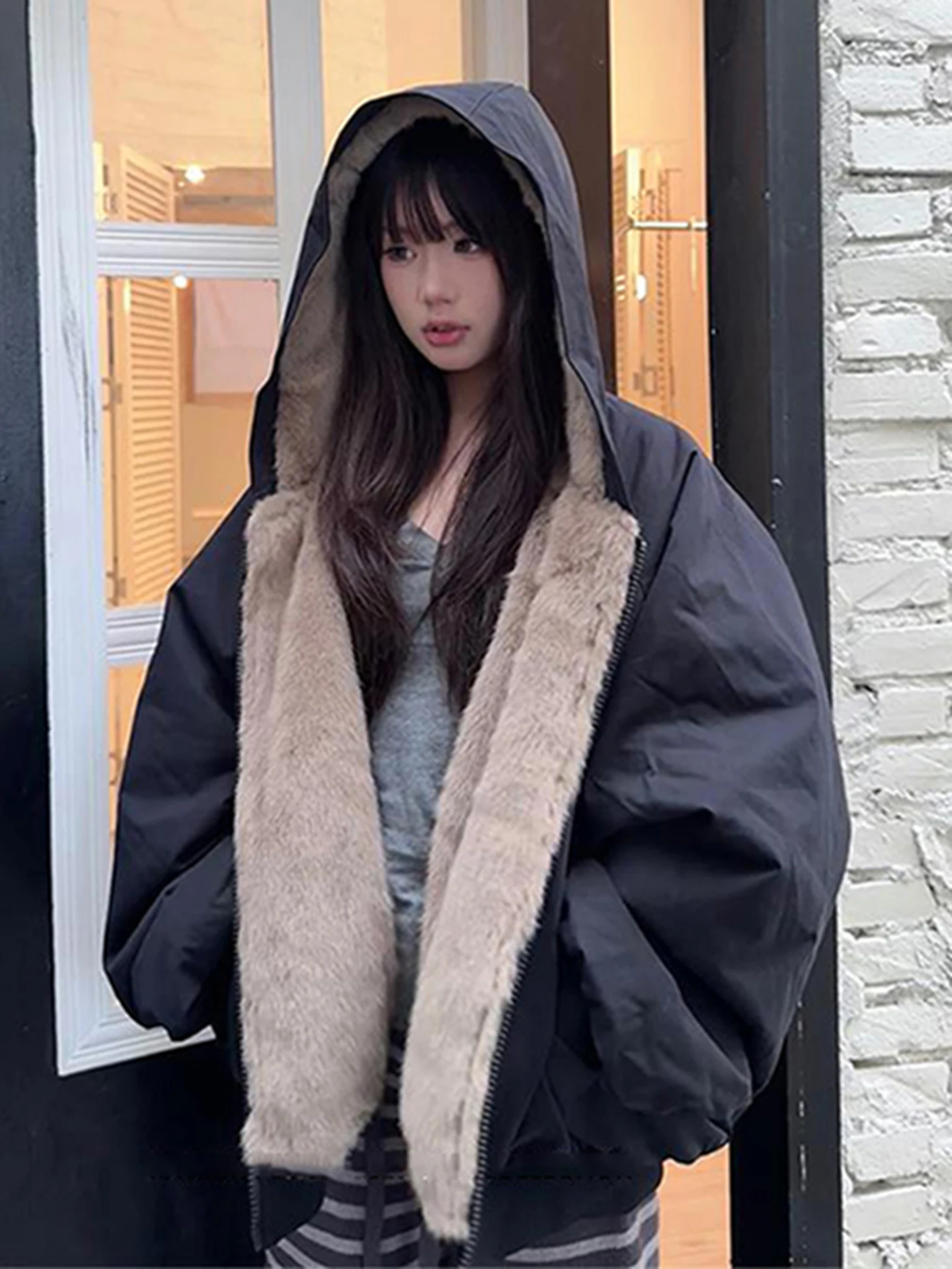 

Холщовое зимнее пальто Thiened, мужское молодежное повседневное длинное парка на молнии с капюшоном Jaet, теплая хлопковая верхняя одежда, пальто