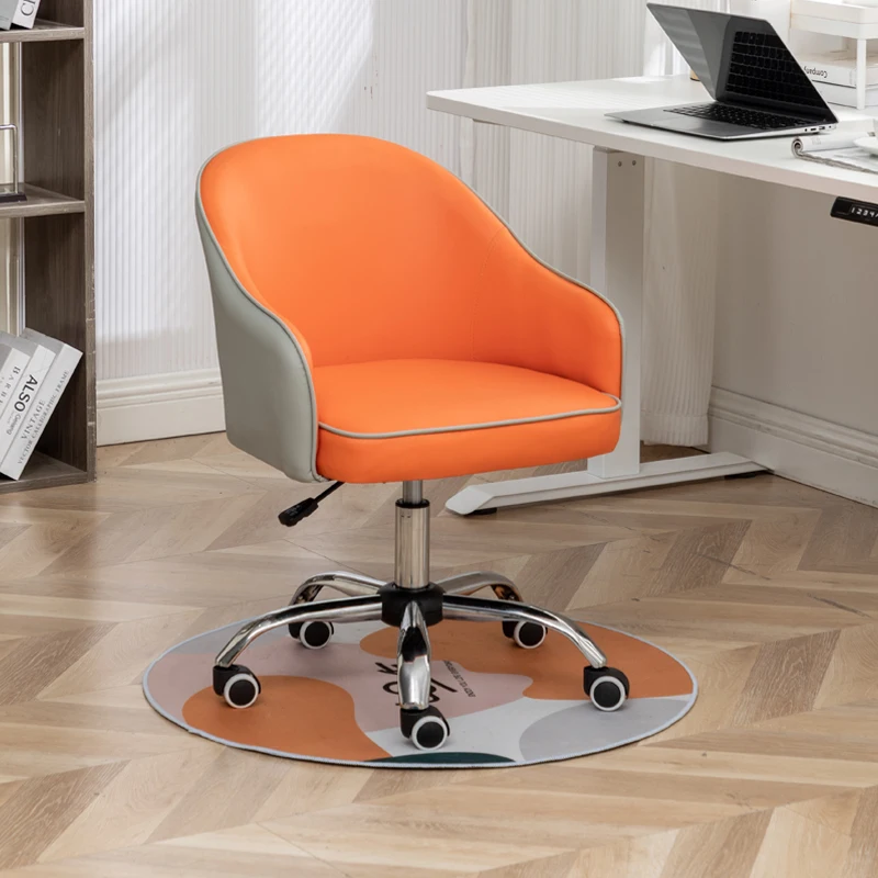 

Детское кресло Extender, оранжевое кресло на колесиках с ножками, удобное офисное кресло для спальни, офисная мебель