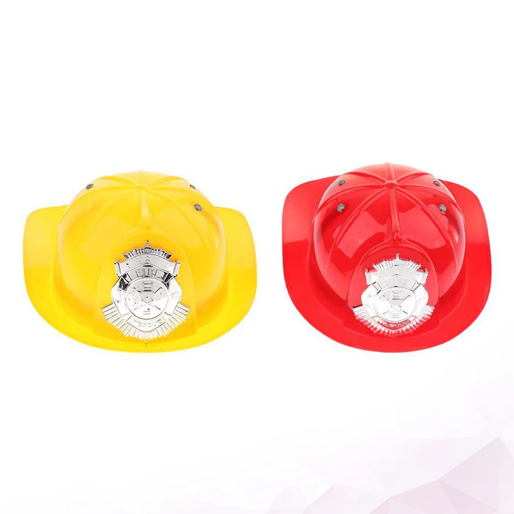 2 PC Fighter Jet Toy Fire Safety Hat for Kids Simulation Accessories Man