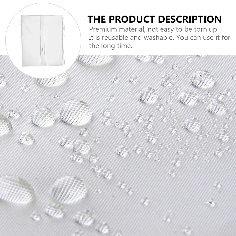

1pc Dustproof Hanger Cover Clothes Dust Bag Storage Bags for Hanging Reusable Washable Space-saving Wardrobe Dust Cover Vertical