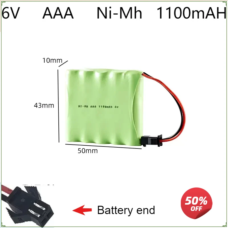 

6V AAA Ni-MH Battery 1100mAh Rechargeable Battery for Set Toy Remote Control Car Medical Detector Fire Bateria