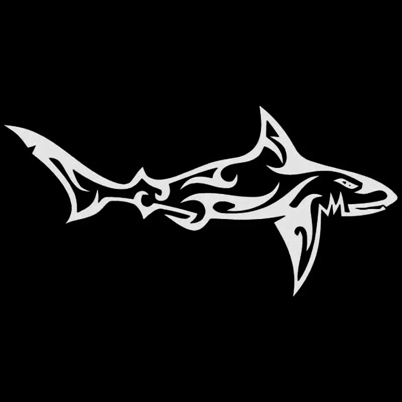 Car Sticker Shark Vinyl Car Truck Decal Sea Tribal Yeti Surf Decal 16CM*8CM