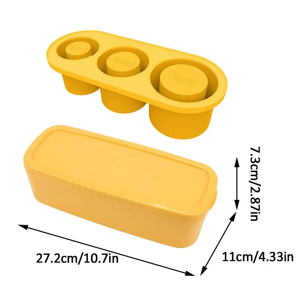 3-raster creatieve holle vormdoos, perfecte match voor Stanley Food Grade siliconen, draagbare doe-het-zelf wijnijsblokken Mak