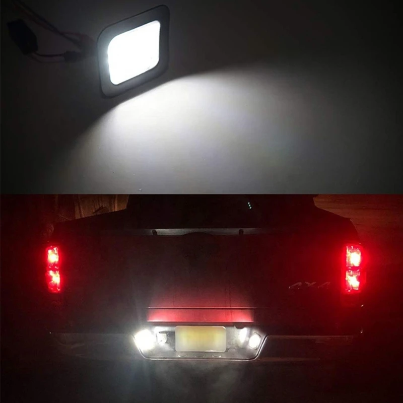 Pair LED License Plate Lights White LED License Plate Lamps 2pcs for Car 1500 Dropship