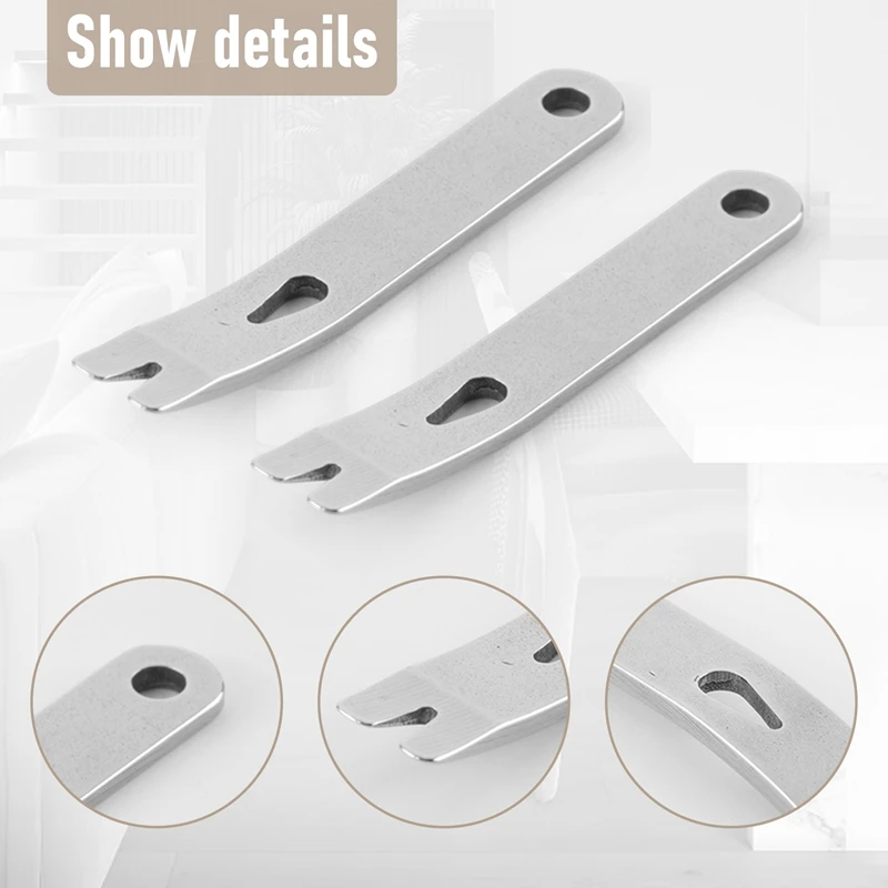 8 Pieces Mini Pry Bar Stainless Steel Flat Bar Multifunction Small Pry Bar EDC Mini Crowbar Survival Opener Tool Set