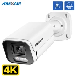 8MP 4K IP Camera Outdoor Ai Face Detection H.265 Onvif Bullet CCTV RTSP Color Night Vision 4MP POE Human Audio Security Camera