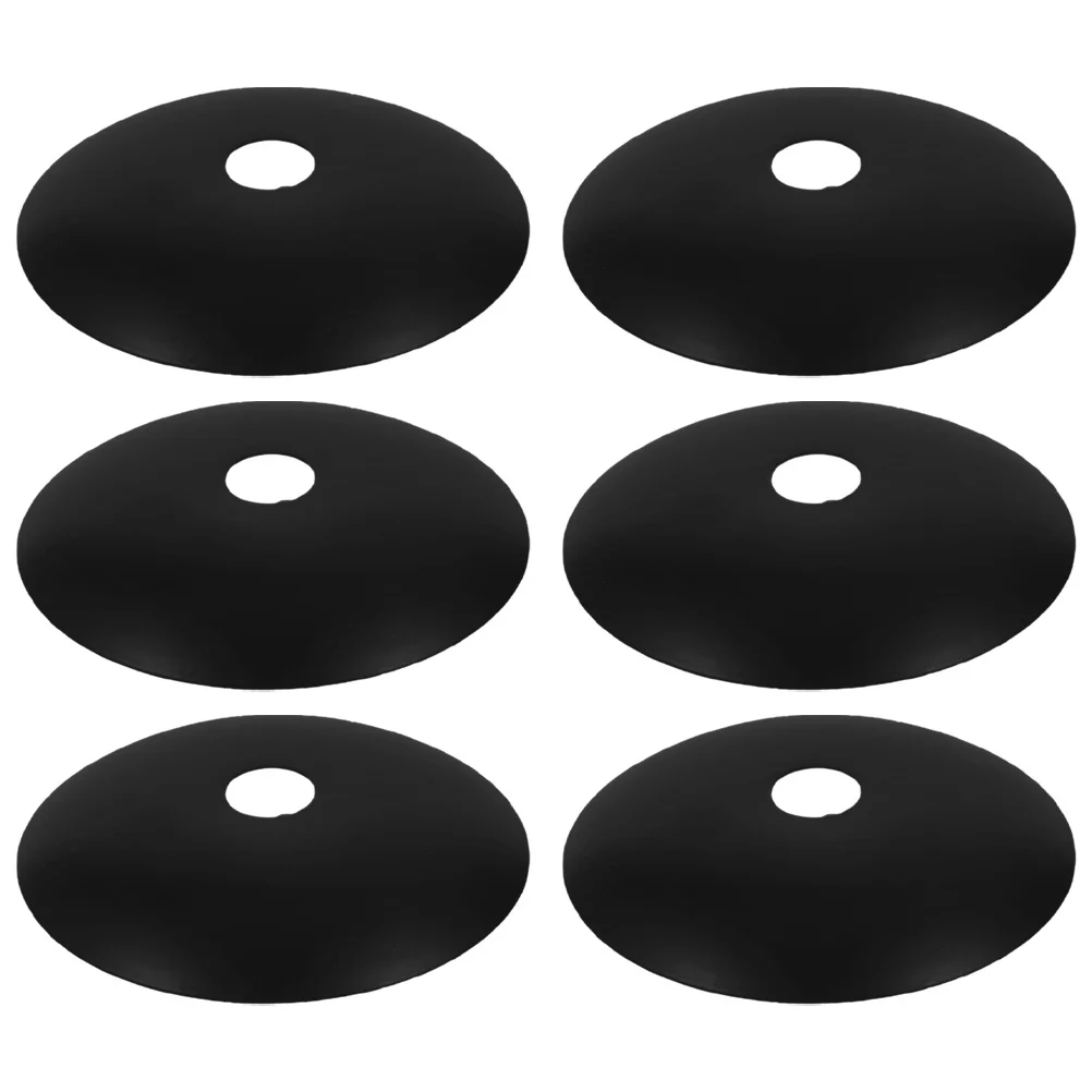 6Pcs Metal Light Ceiling Canopy Plate Round Base Tray for Fixture Mounting Brackets Home Decoration Lighting Replacement Parts