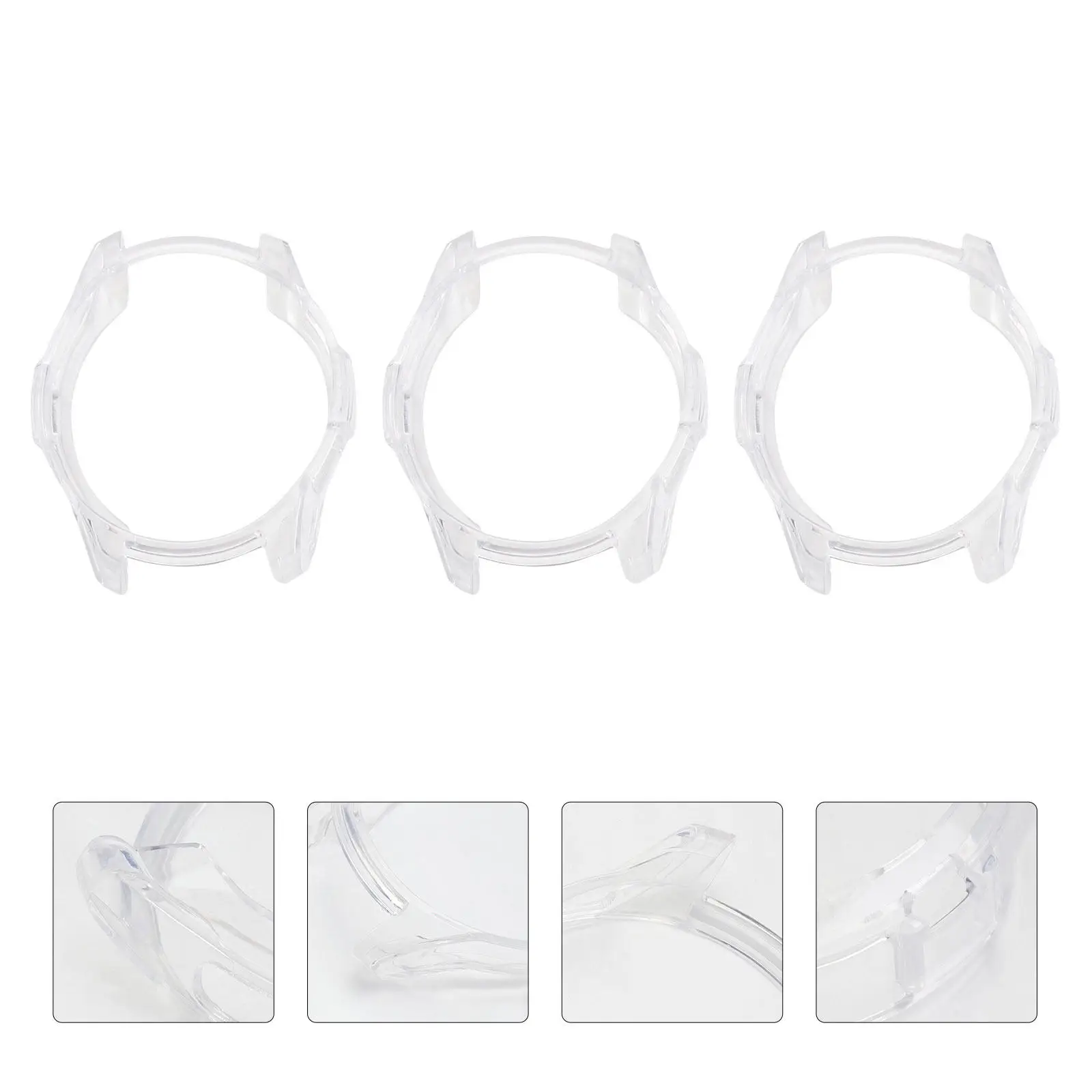 3-teilige hochwertige transparente Uhrenabdeckung für Smartwatch …