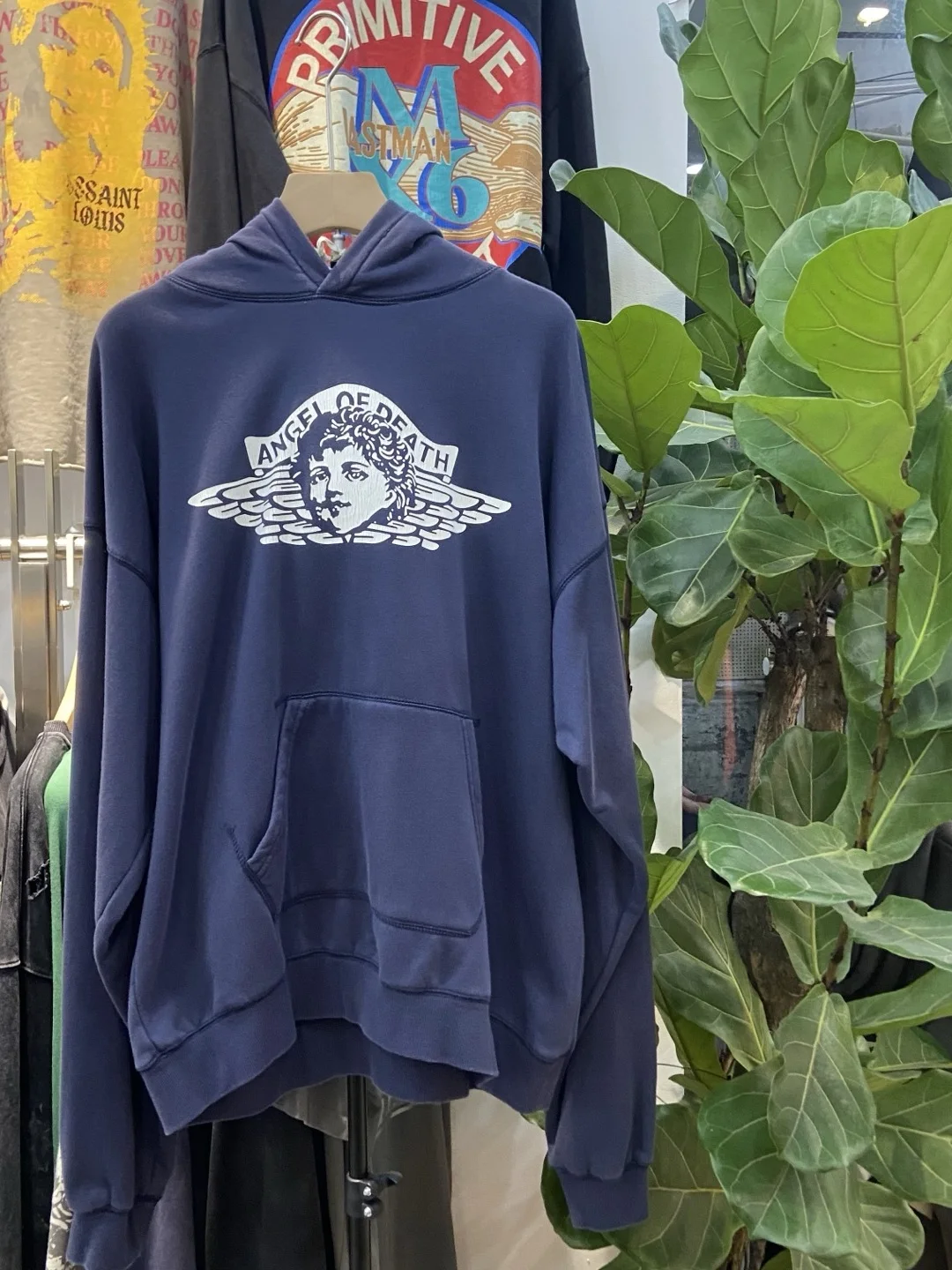 

Толстовка с капюшоном в стиле ретро American Angel Cra с буквенным принтом, повседневная свободная посадка, длинная толстовка с капюшоном на подкладке Sve Fce