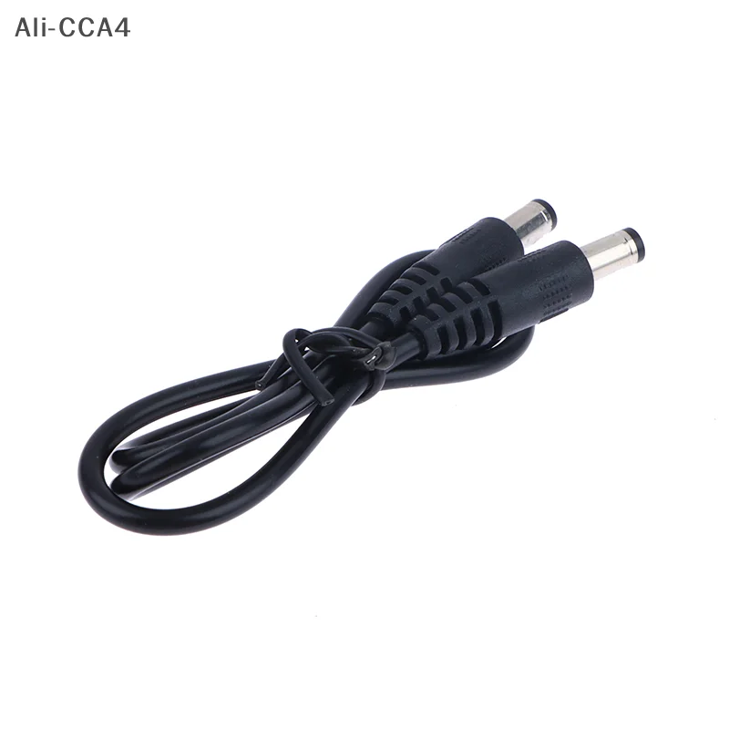 CCA4-DC Power Plug 5.5 x 2.1mm Male To 5.5 x 2.1mm Male CCTV Adapter Connector Cable 12V 10A Power Extension Cords 0.5m