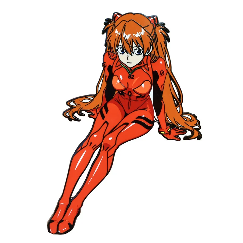 

Hot Cute Neon Genesis and Evangelions Series Metal Badge Anime Role Asuka Langley Soryu Creativity Exquisite Cartoon Badge