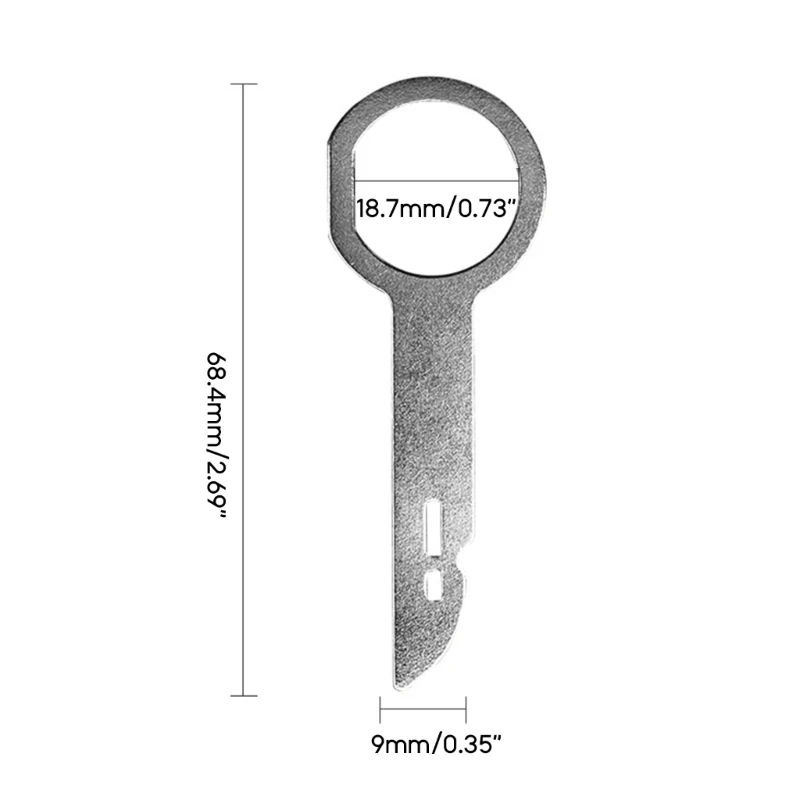 Strumento rimozione autoradio chiave chiavi rilascio autoradio strumento estrazione Pin in metallo adattatore Radio smontaggio funzionamento facile