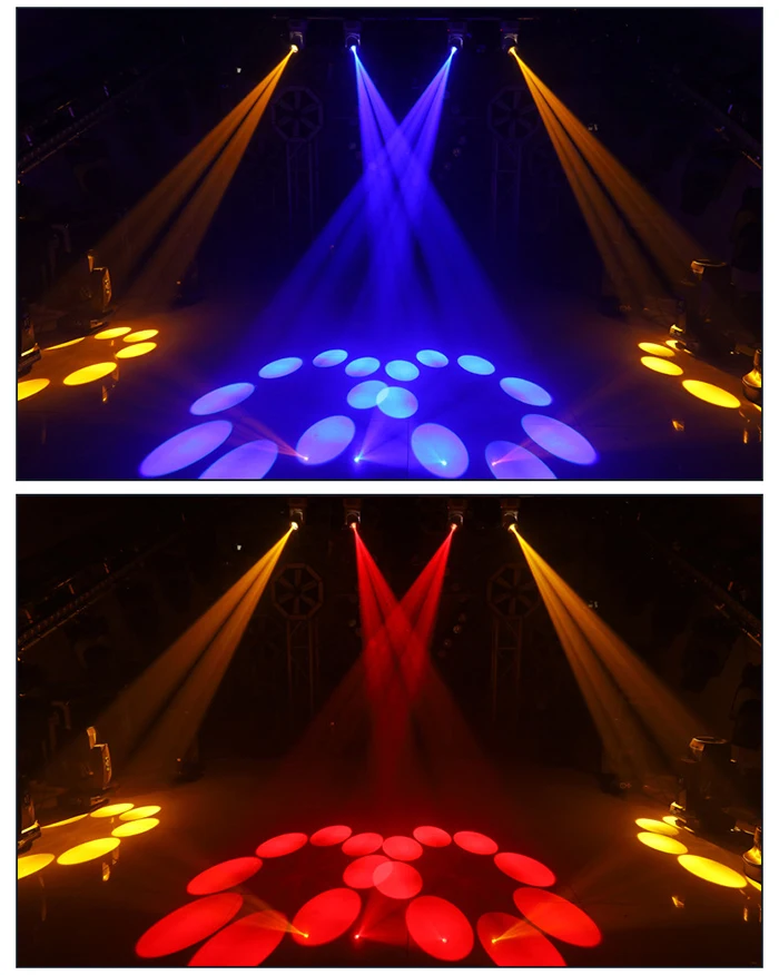 NEUE 100W LED Muster Strobe Strahl Wirkung Moving Head Licht DMX512 Musik Steuerung DJ Bühne Disco Prom Party Dance floor Bar Club – Detail 5